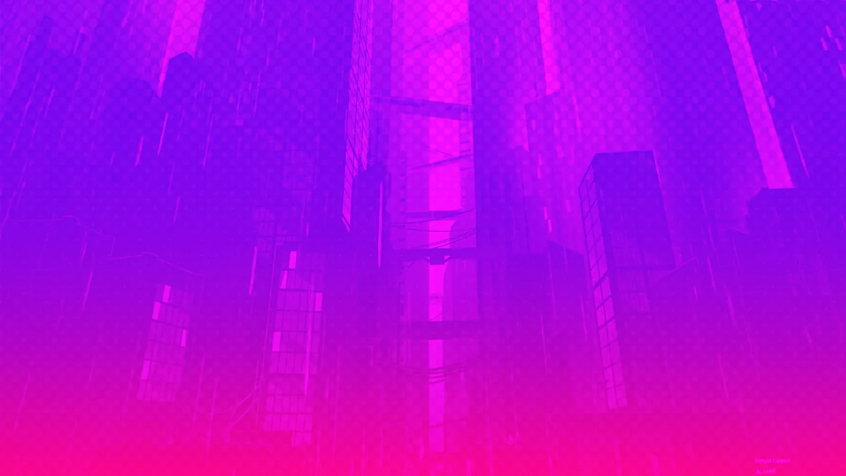 Official Dead as Disco Steam store environment artwork in purple neon light